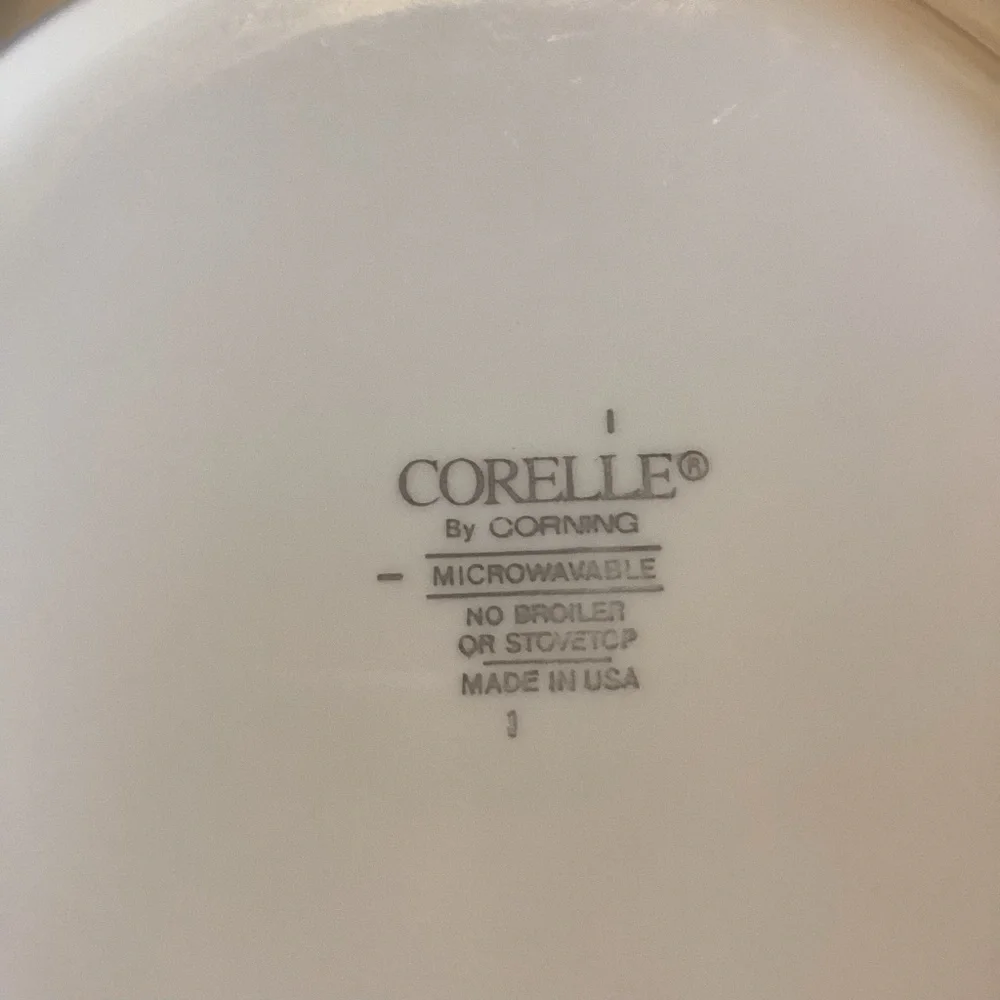 Corelle Blue Fleur Salad Bowls - set of 6 - discontinued pattern